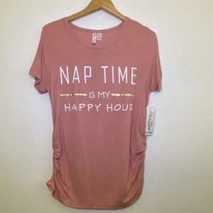 NWT Maternity Graphic Top Belly by Design Sz XL